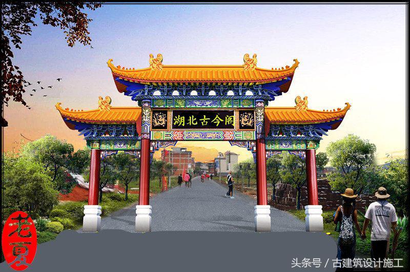 農(nóng)村仿古建筑_農(nóng)村中式仿古別墅_仿古農(nóng)村文化墻圖片