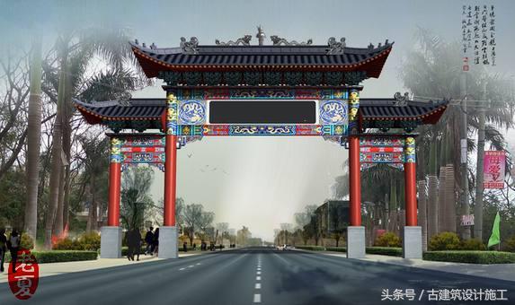 農(nóng)村仿古建筑_農(nóng)村中式仿古別墅_仿古農(nóng)村文化墻圖片