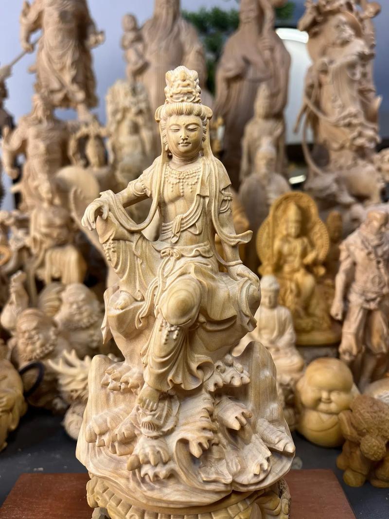 木雕龍頭圖片大全集_中國木雕人物雕刻_木雕寓意文化