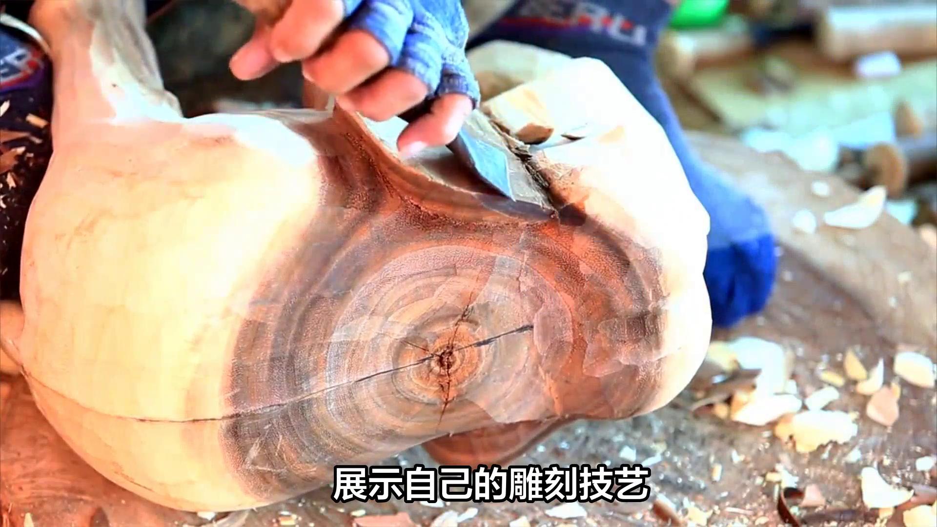  文玩手工DIY教程 _崖柏邊角料雕刻DIY _簡單手工雕刻