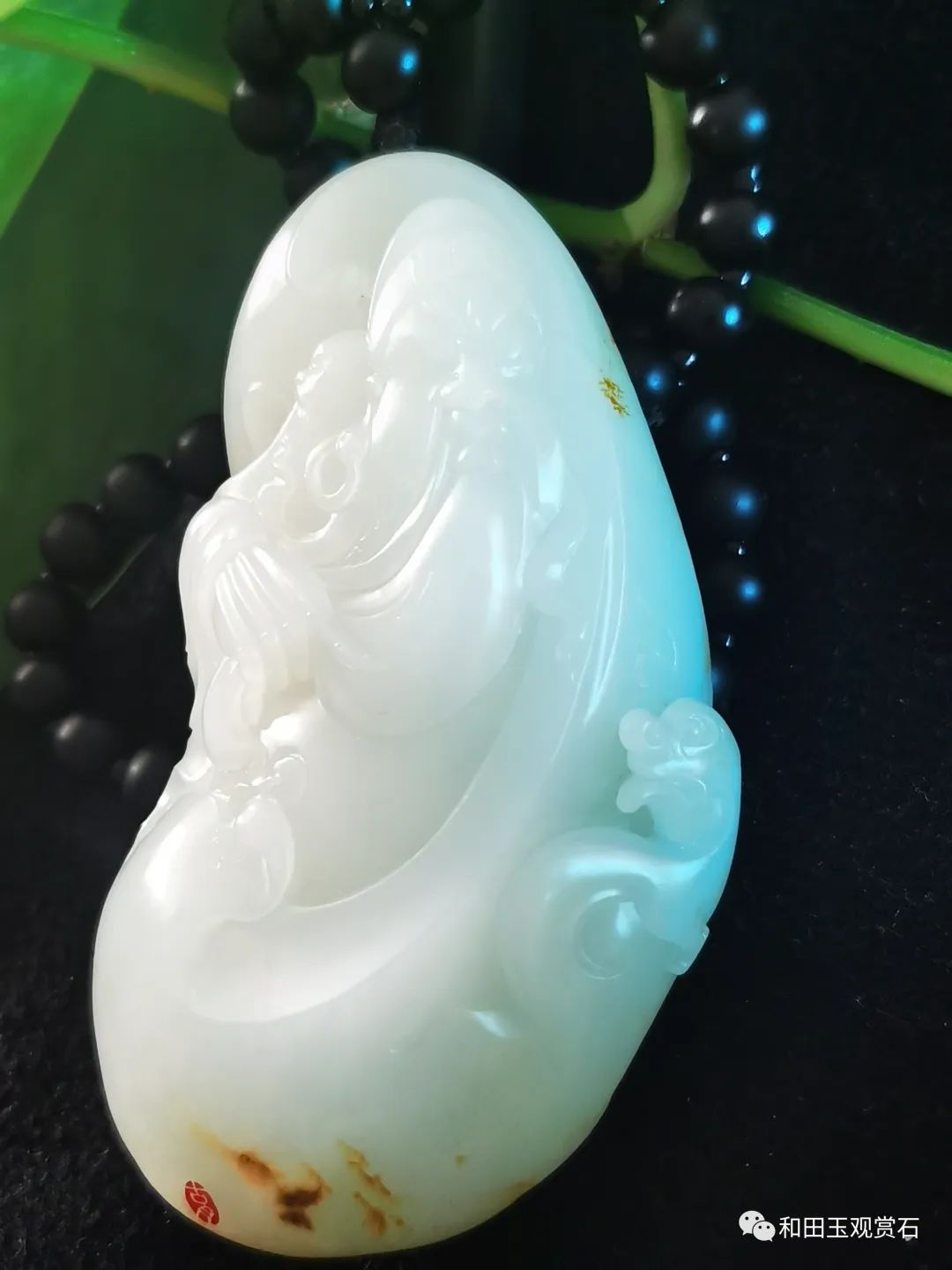 翡翠財神寓意_手把件雕刻自學(xué)圖樣_玉雕人物寓意