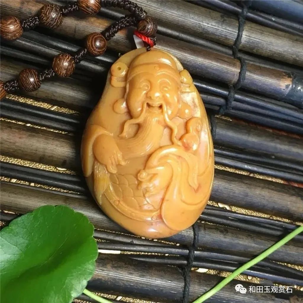 玉雕人物寓意_手把件雕刻自學(xué)圖樣_翡翠財神寓意