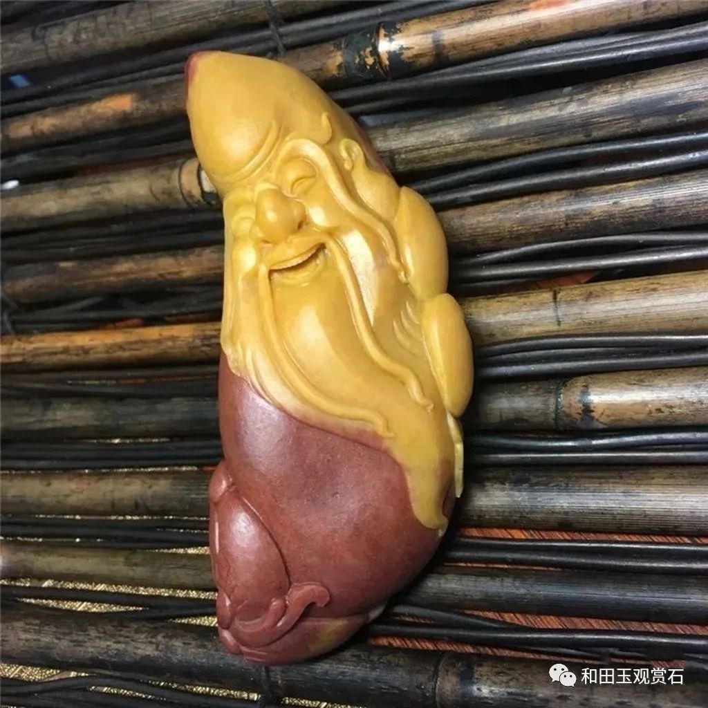 玉雕人物寓意_手把件雕刻自學(xué)圖樣_翡翠財神寓意