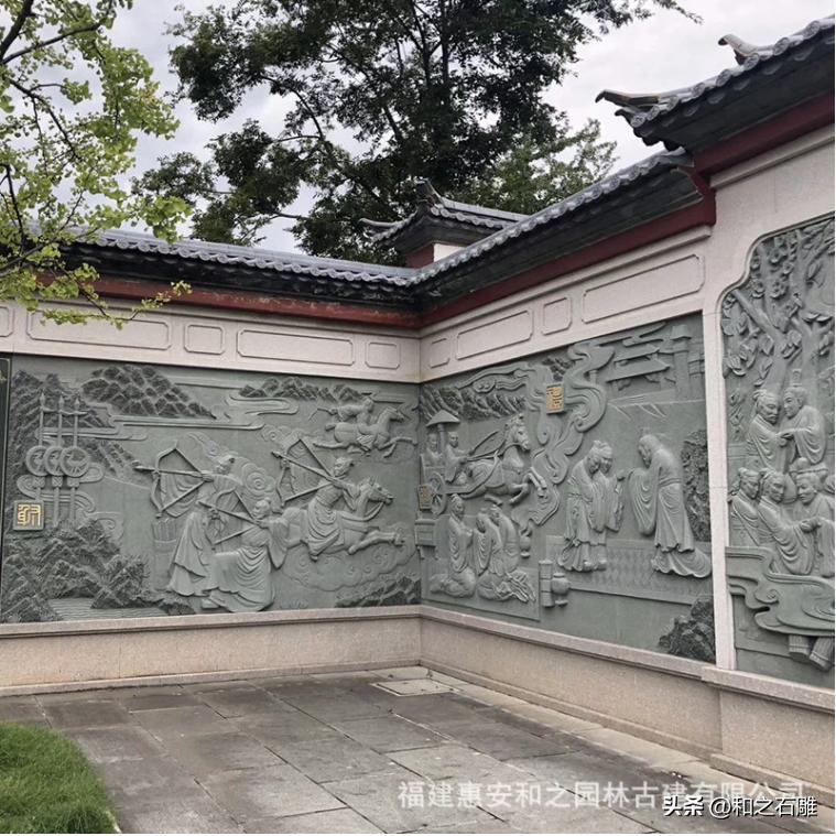 寺廟石雕浮雕壁畫_浮雕壁畫前景怎么樣_青石浮雕壁畫