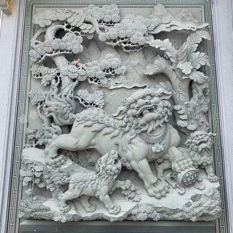 神話傳說類龍鳳呈祥二十四孝福祿壽喜_浮雕墻畫圖片欣賞_宗祠祖厝石雕壁畫浮雕圖案