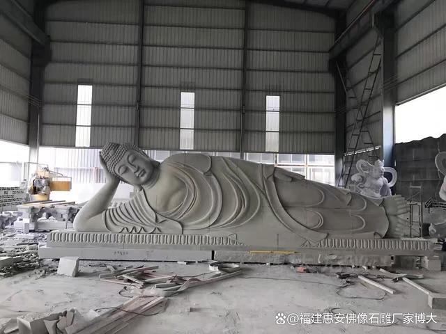 福建惠安石雕廠家預約_雕刻藝術品欣賞_石雕臥佛制作工藝
