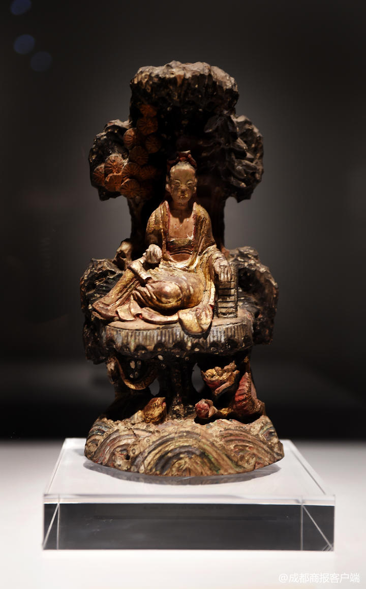 清代四川木雕造像觀音像_成都博物館藏清代四川地區木雕造像展_成都木雕廠加工廠